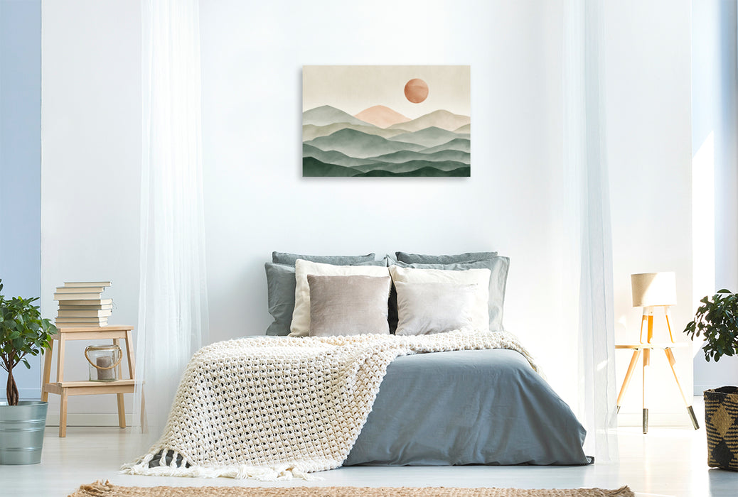 Premium Textil-Leinwand Sanfte Horizonte