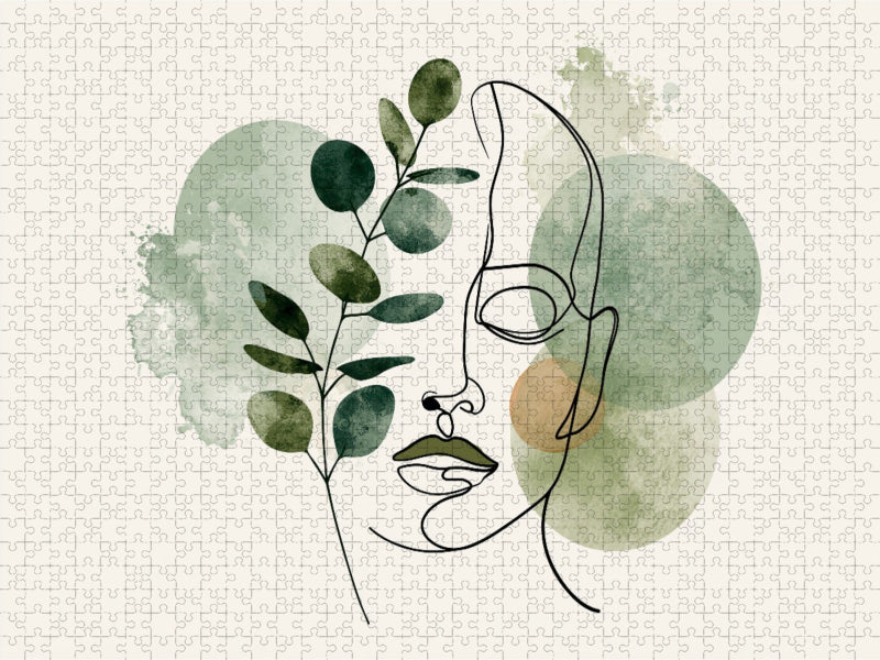 Botanische Silhouette - CALVENDO Foto-Puzzle'