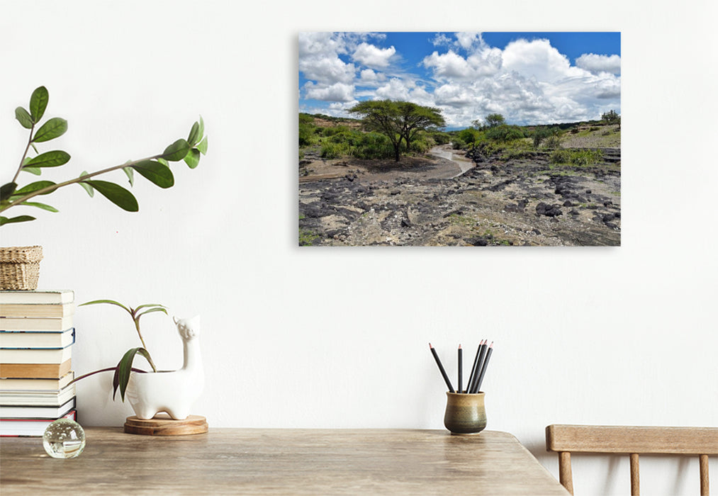 Premium Textil-Leinwand Olduvai-Schlucht