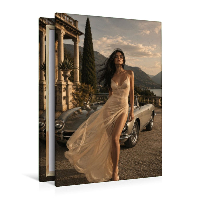 Premium Textil-Leinwand Mediterraner Luxus und Stil