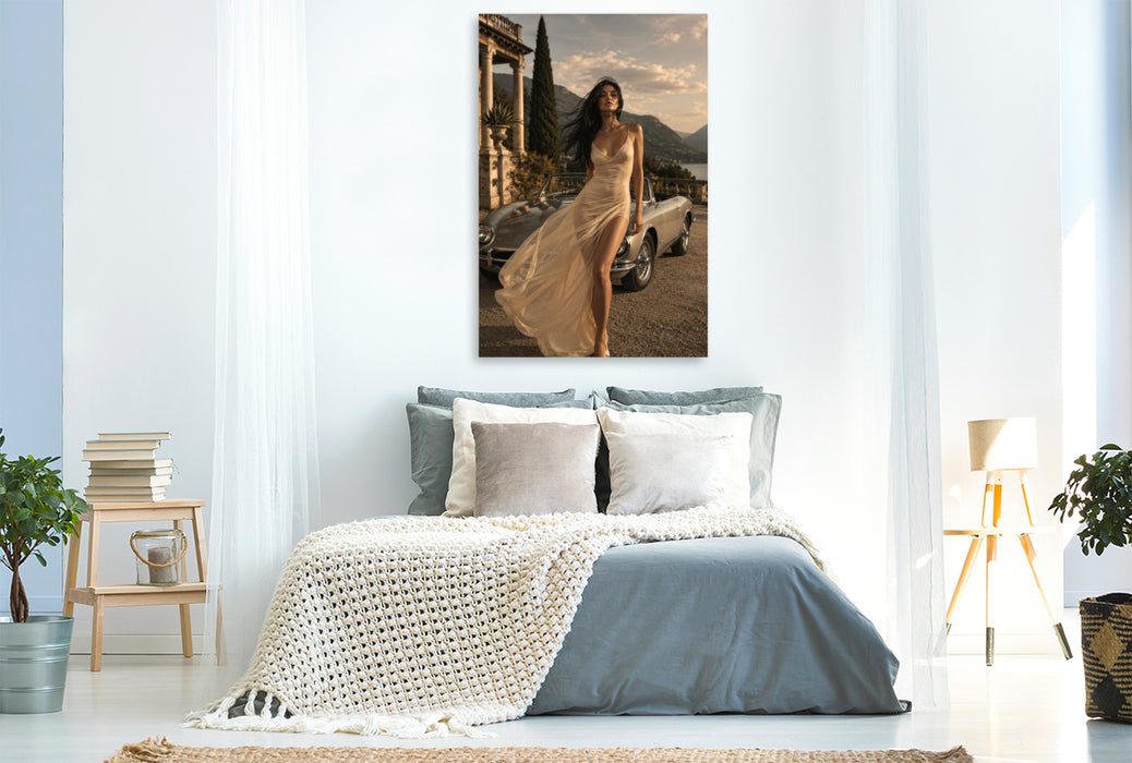 Premium Textil-Leinwand Mediterraner Luxus und Stil