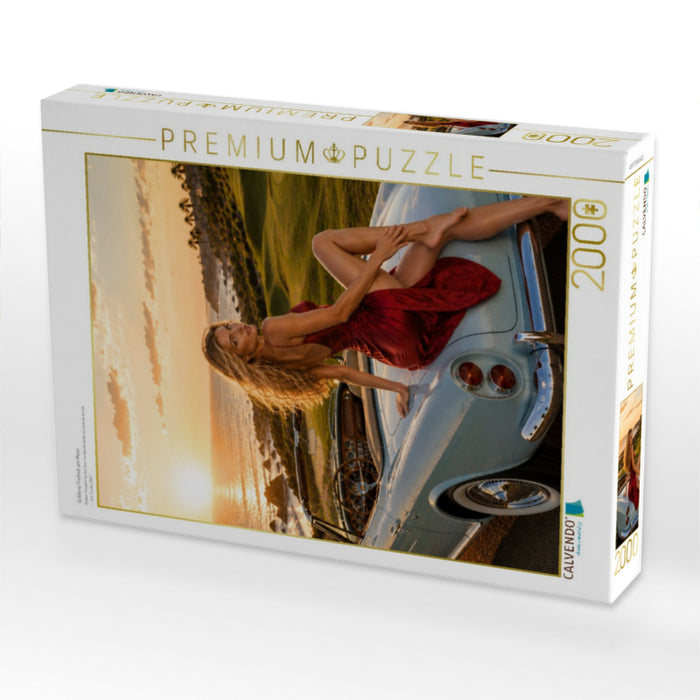 Goldene Freiheit am Meer - CALVENDO Foto-Puzzle'