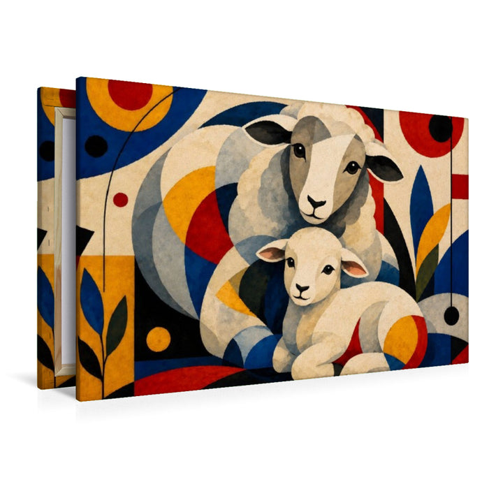 Premium Textil-Leinwand Juli