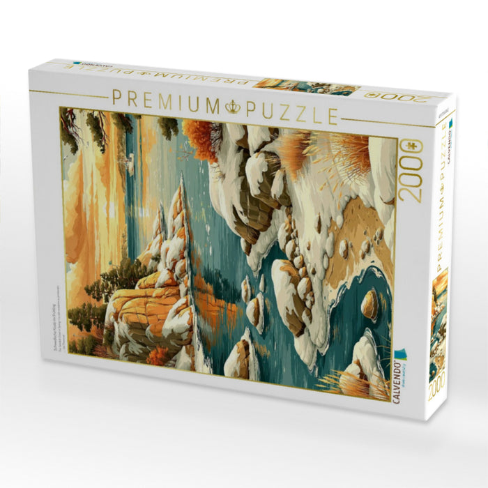 Schwedische Küste im Frühling - CALVENDO Foto-Puzzle'