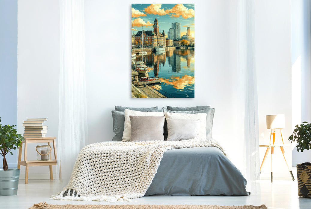Premium Textil-Leinwand Malmö