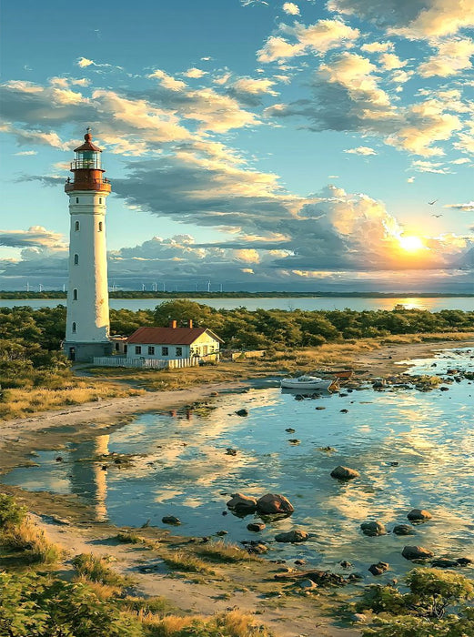 Lichtturm auf Öland - CALVENDO Foto-Puzzle'