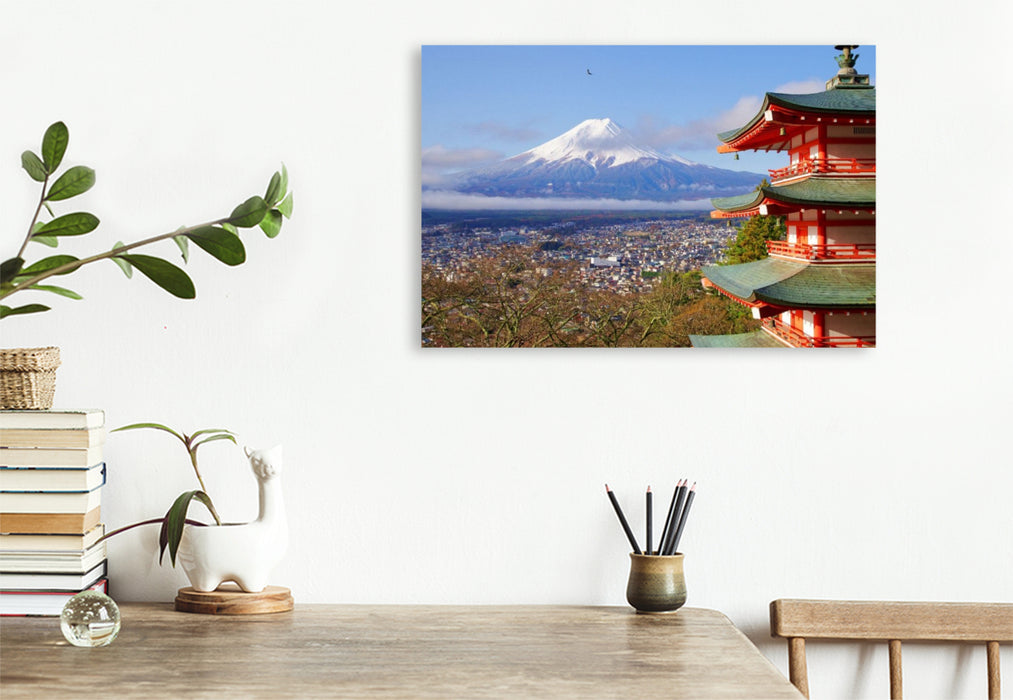 Premium Textil-Leinwand Arakura Fuji Sengen