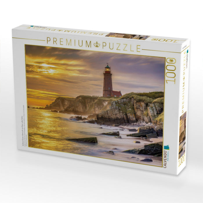 Goldene Dünen, klare Luft, ein Meer voller Ruhe. - CALVENDO Foto-Puzzle'
