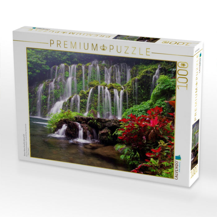 Banyu Wana Amertha Wasserfall - CALVENDO Foto-Puzzle'