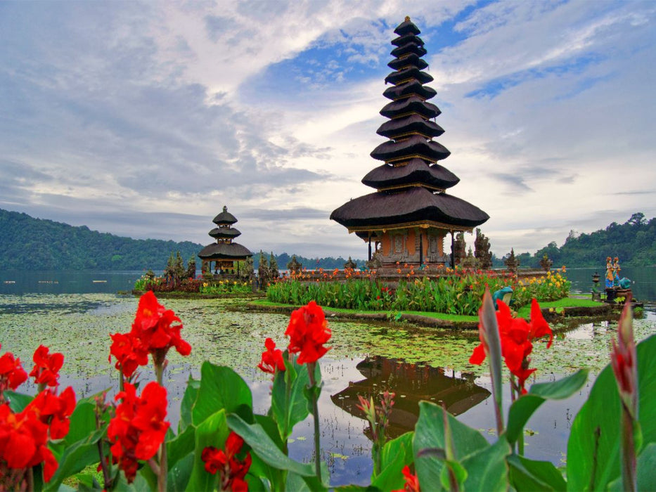 Pura Ulun Danu Bratan - CALVENDO Foto-Puzzle'
