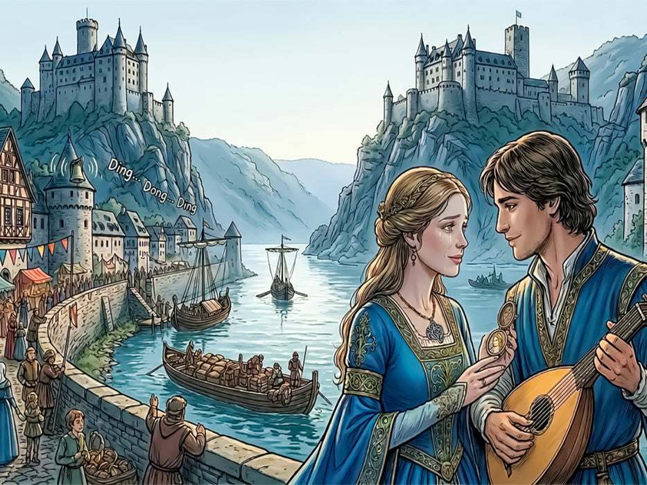 Am Rheinfest begegnet sie ihrer Liebe - CALVENDO Foto-Puzzle'