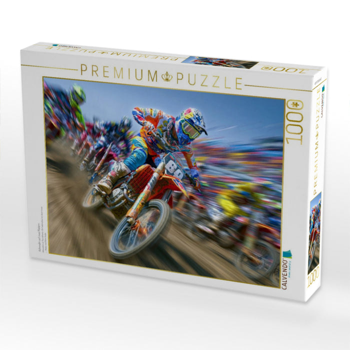 Adrenalin auf zwei Rädern - CALVENDO Foto-Puzzle'