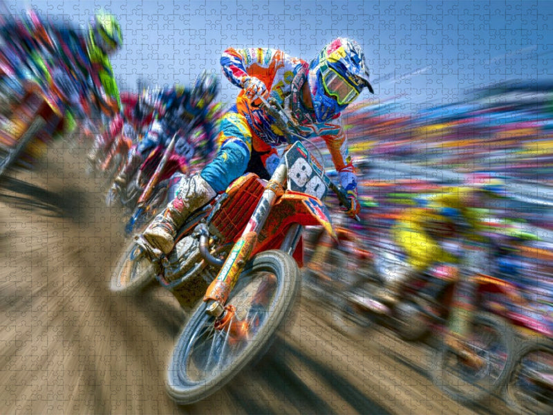 Adrenalin auf zwei Rädern - CALVENDO Foto-Puzzle'