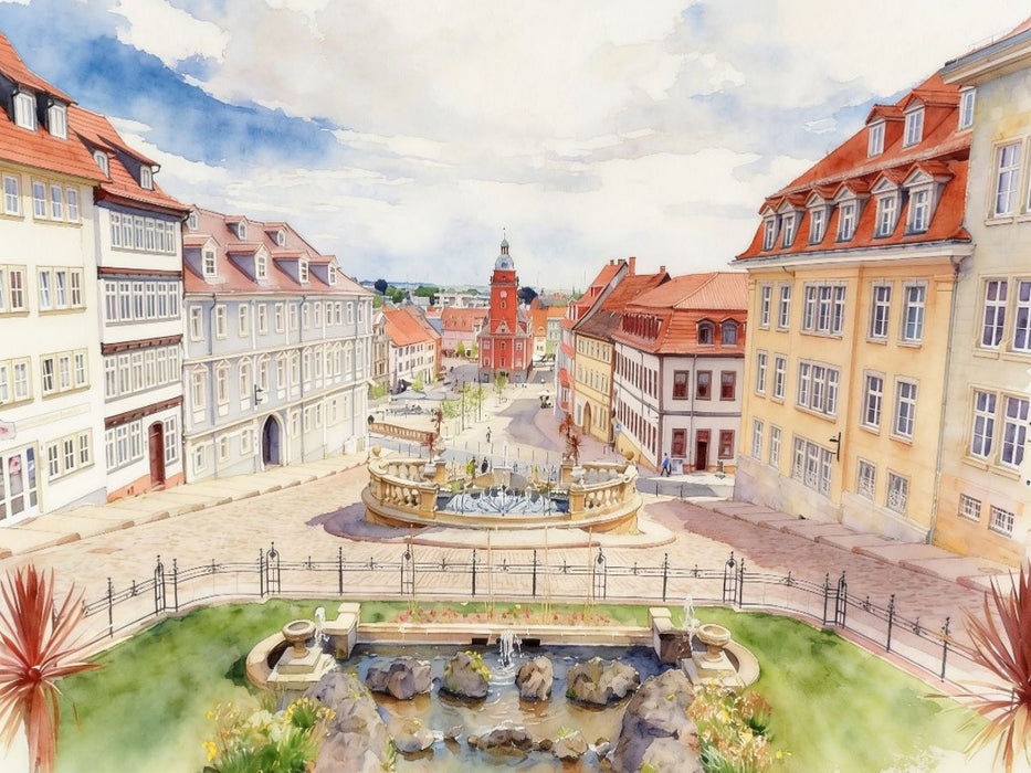 Wasserkunst in Gotha - CALVENDO Foto-Puzzle'