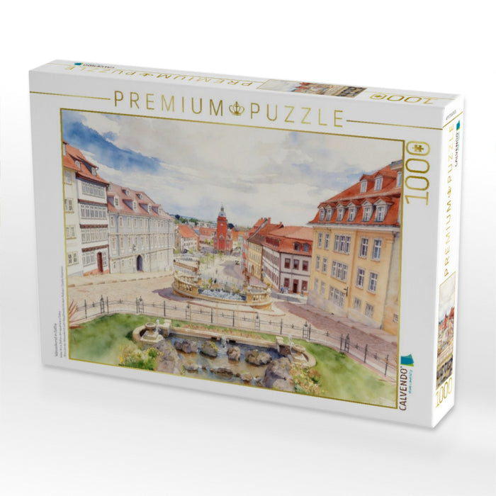 Wasserkunst in Gotha - CALVENDO Foto-Puzzle'