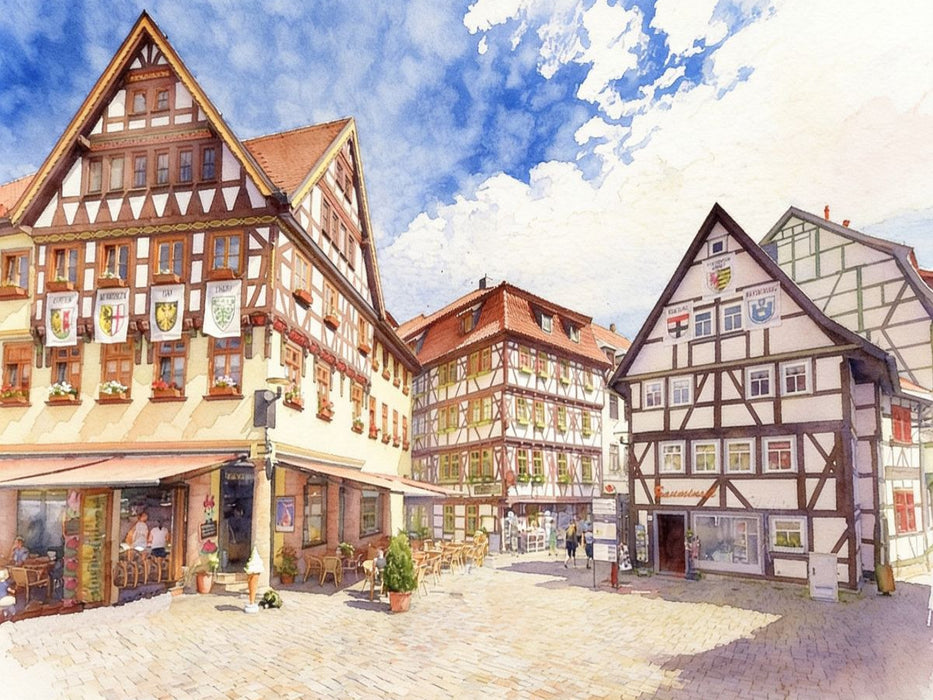Schmalkalden in Thüringen - CALVENDO Foto-Puzzle'