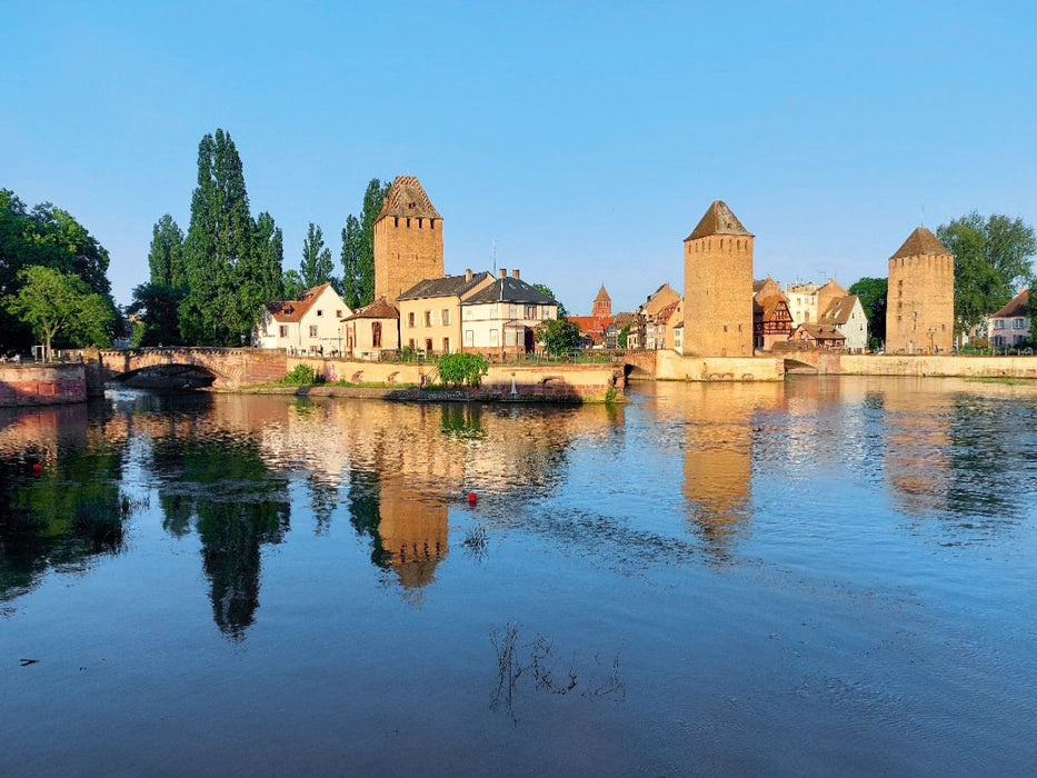 Die Ponts Couverts in Straßburg in La Petite France - CALVENDO Foto-Puzzle'