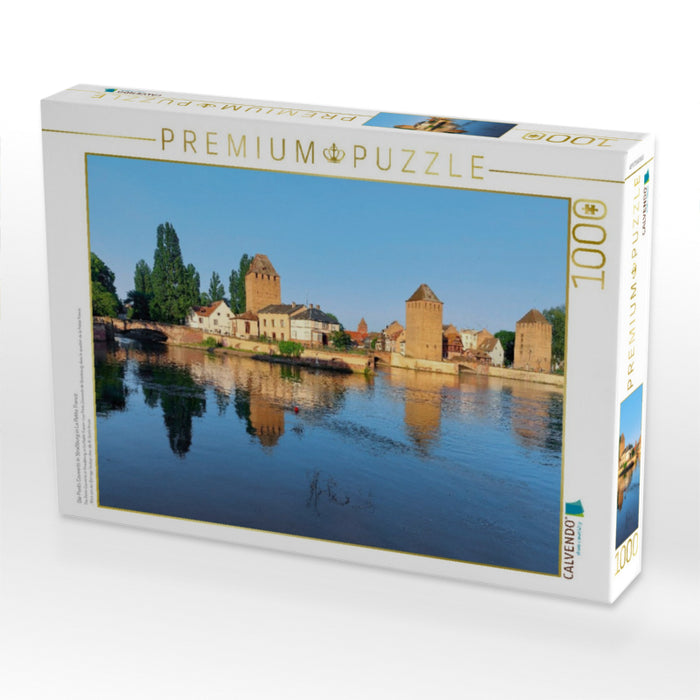 Die Ponts Couverts in Straßburg in La Petite France - CALVENDO Foto-Puzzle'