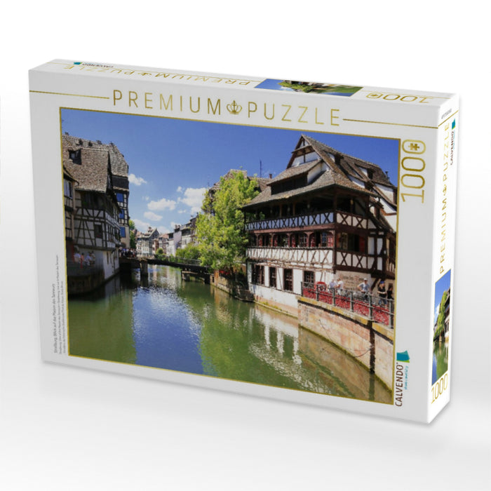 Straßburg, Bilick auf das Maison des Tanneurs - CALVENDO Foto-Puzzle'