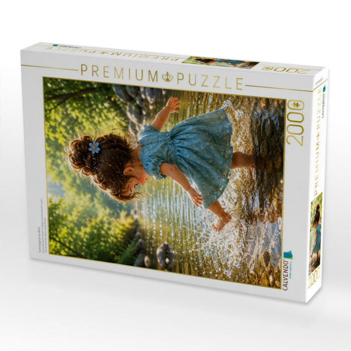 Sommerglück am Bach - CALVENDO Foto-Puzzle'