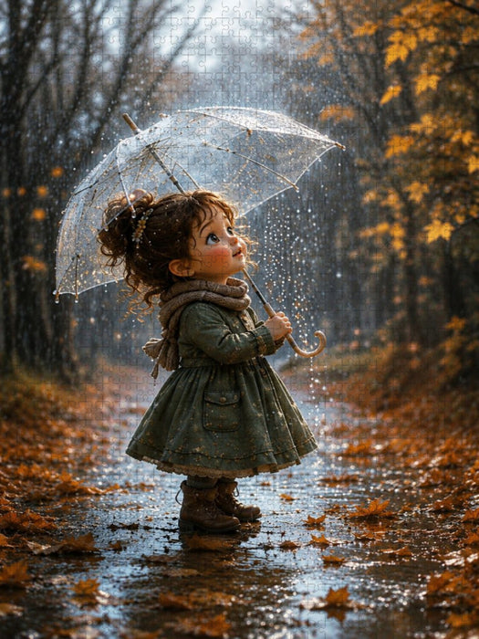 Tanz im Novemberregen - CALVENDO Foto-Puzzle'