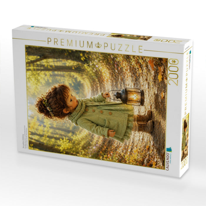 Der goldene Waldweg - CALVENDO Foto-Puzzle'