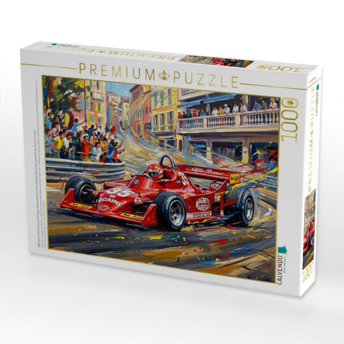 1980 kehrte Alfa Romeo nach langer Abwesenheit mit dem Italiener Bruno Giacommeli in die Formel 1 zurück. - CALVENDO Foto-Puzzle'