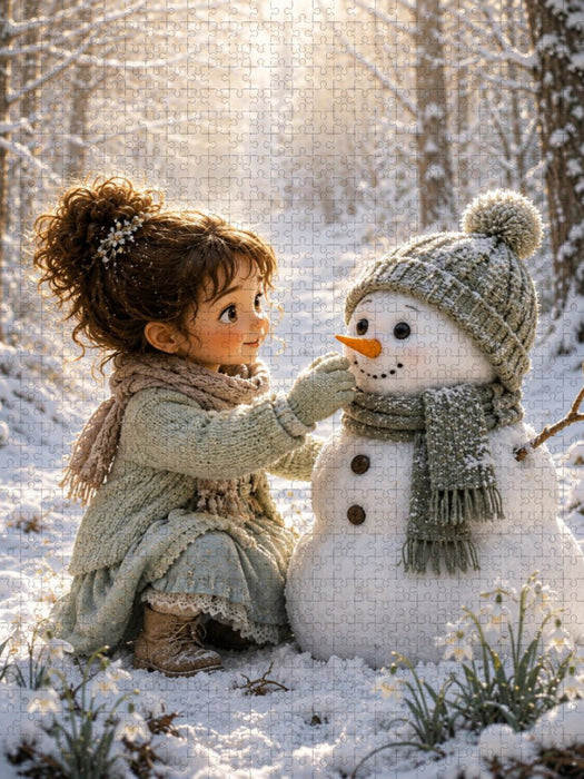 Der kleine Winterfreund - CALVENDO Foto-Puzzle'