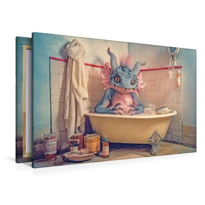 Premium Textil-Leinwand Badewannen Freaks