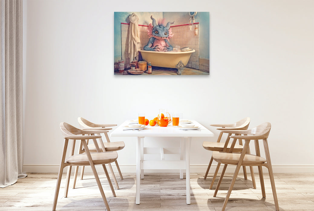 Premium Textil-Leinwand Badewannen Freaks