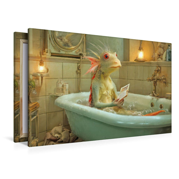 Premium Textil-Leinwand Badewannen Freaks
