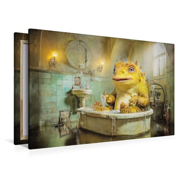 Premium Textil-Leinwand Badewannen Freaks
