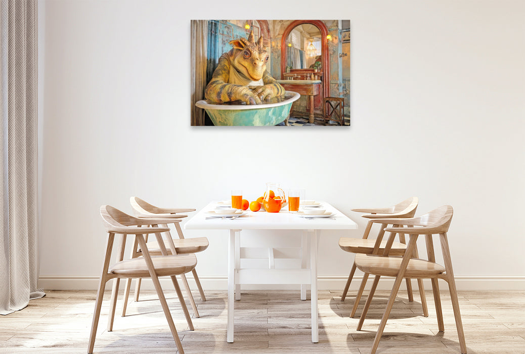 Premium Textil-Leinwand Badewannen Freaks