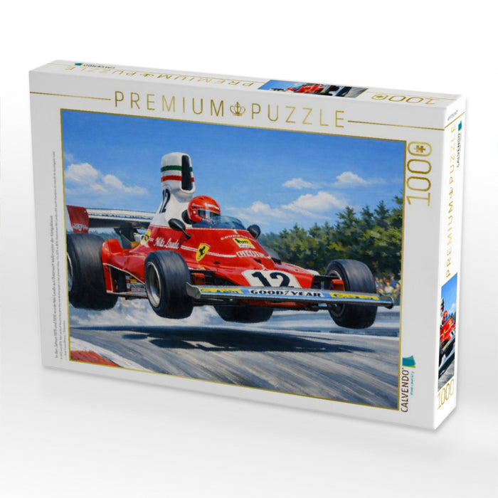 In den Jahren 1975 und 1976 wurde Niki Lauda aus Österreich Weltmeister der Königsklasse. - CALVENDO Foto-Puzzle'