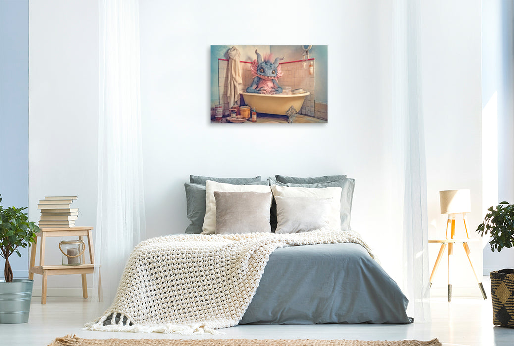 Premium Textil-Leinwand Badewannen Freaks