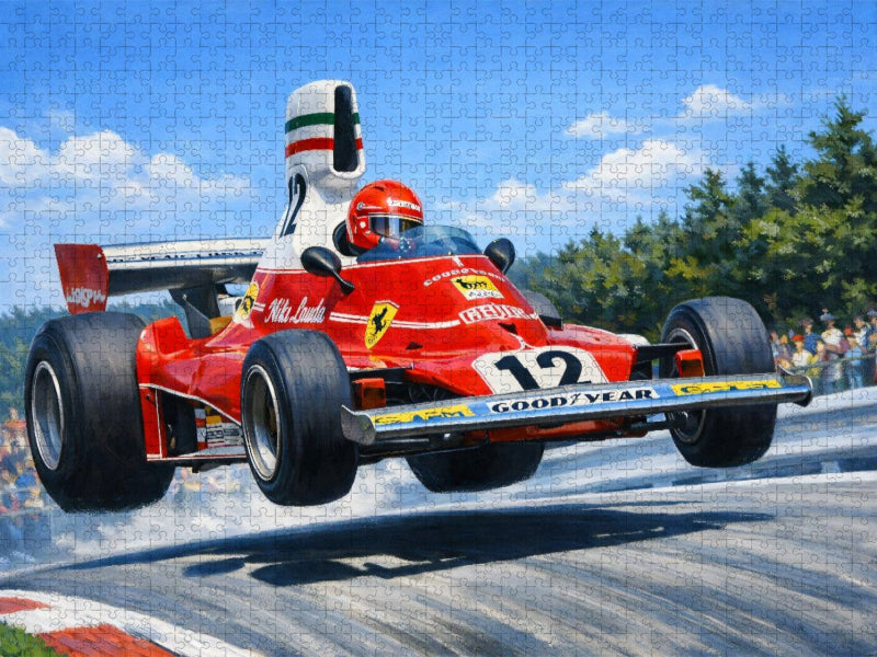 In den Jahren 1975 und 1976 wurde Niki Lauda aus Österreich Weltmeister der Königsklasse. - CALVENDO Foto-Puzzle'