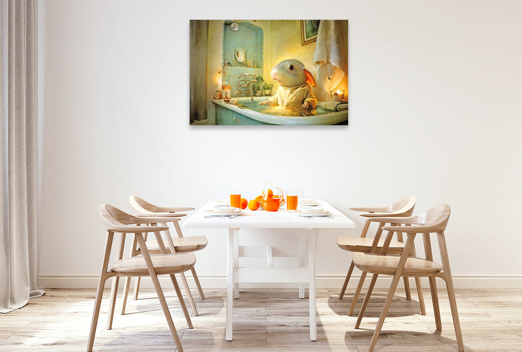 Premium Textil-Leinwand Badewannen Freaks
