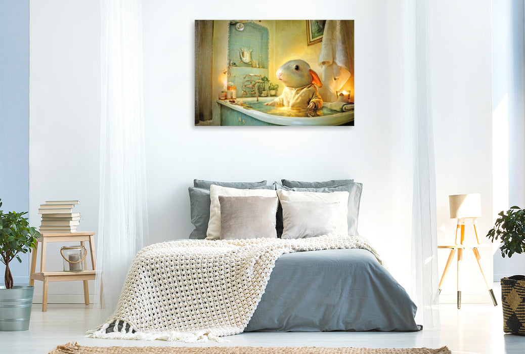 Premium Textil-Leinwand Badewannen Freaks