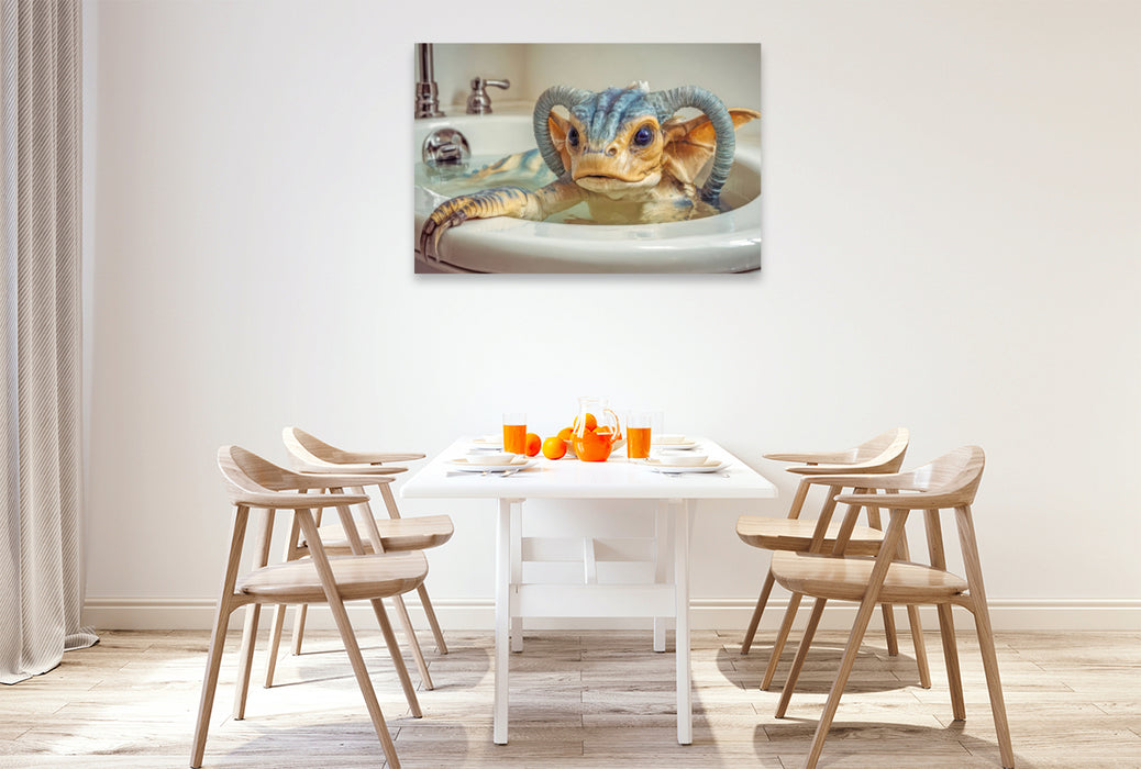 Premium Textil-Leinwand Badewannen Freaks