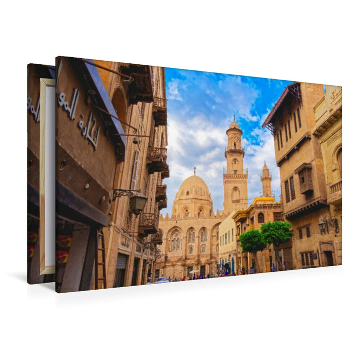 Premium Textil-Leinwand Außenansicht Moschee von Sultan al-Mu'ayyad (Kairo)