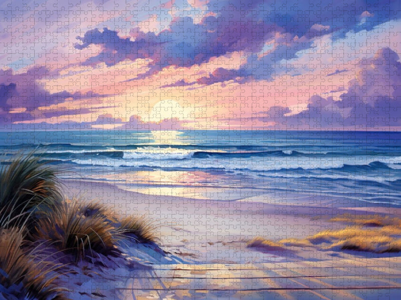 Sonnenuntergang am Meer - CALVENDO Foto-Puzzle'