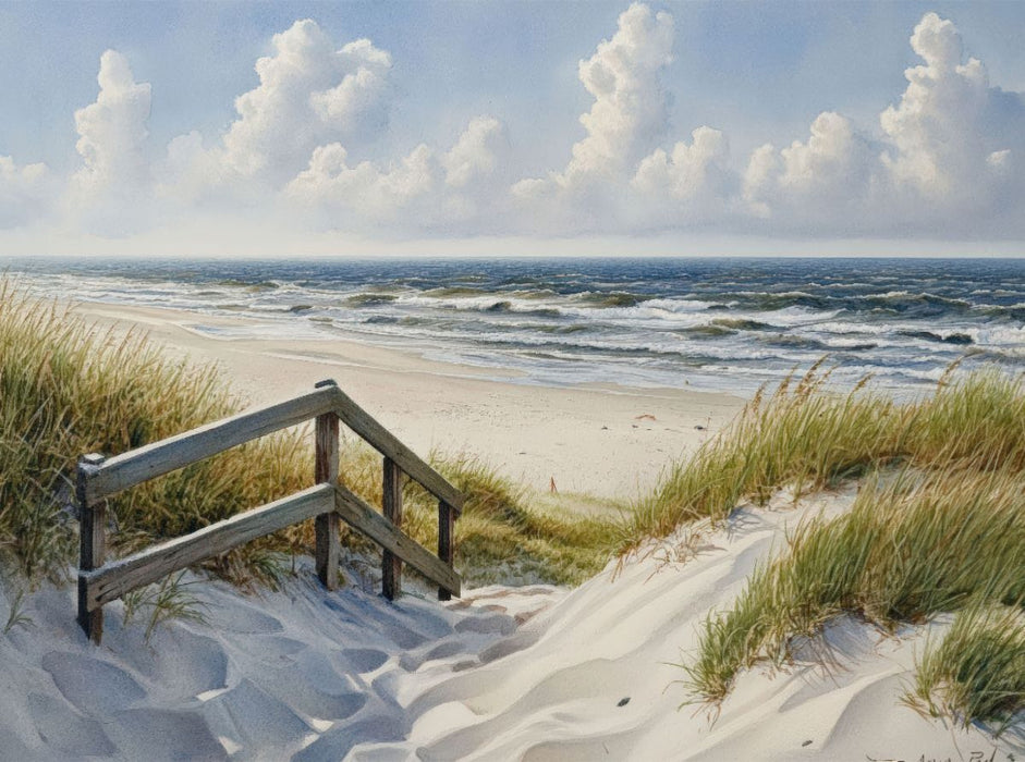 Pfad zum Meer - CALVENDO Foto-Puzzle'