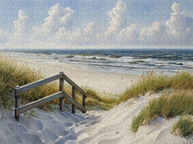 Pfad zum Meer - CALVENDO Foto-Puzzle'