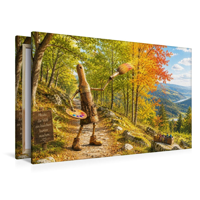 Premium Textil-Leinwand Herbst malt Träume