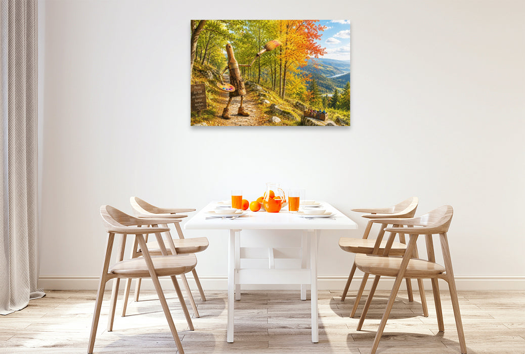 Premium Textil-Leinwand Herbst malt Träume