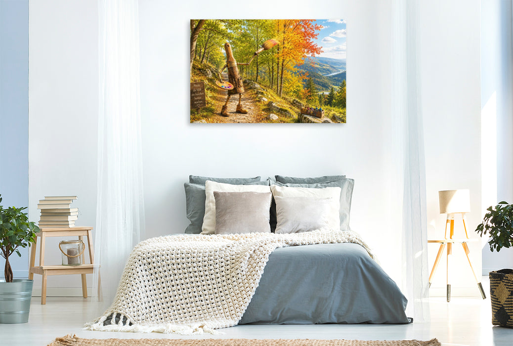Premium Textil-Leinwand Herbst malt Träume
