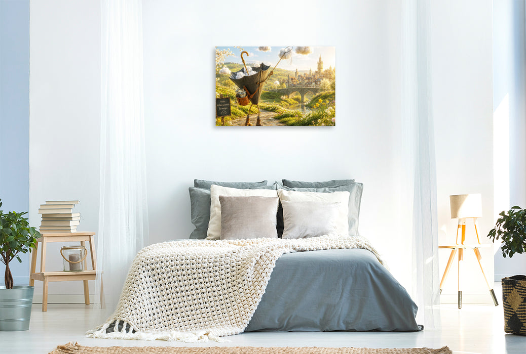 Premium Textil-Leinwand Der Wolkenfänger