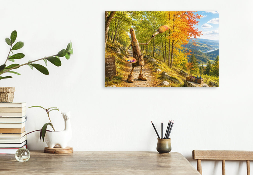 Premium Textil-Leinwand Herbst malt Träume