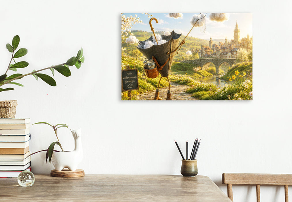 Premium Textil-Leinwand Der Wolkenfänger