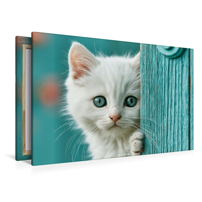 Premium Textil-Leinwand Ein Motiv aus dem Kalender Neugierig auf das Leben!